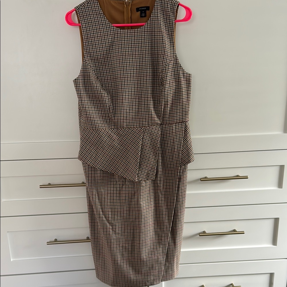 Classic Checkered Sleeveless Dress